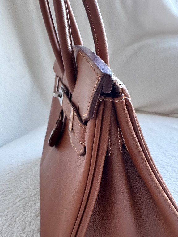 HERMES Gold Epsom Birkin 30 SHW - Image 5