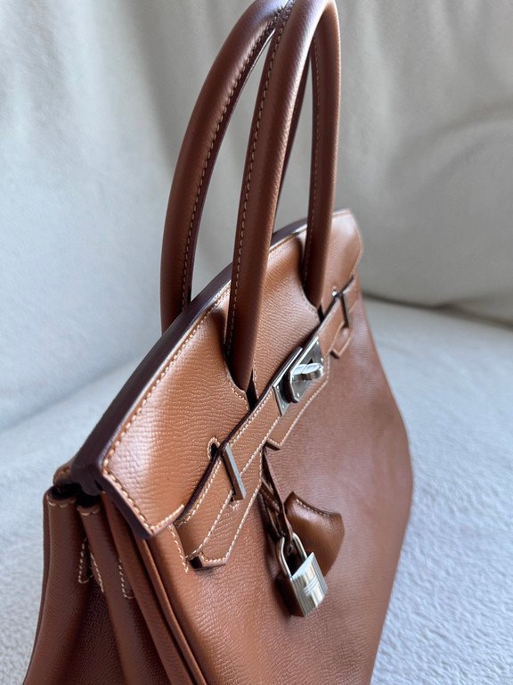 HERMES Gold Epsom Birkin 30 SHW - Image 6