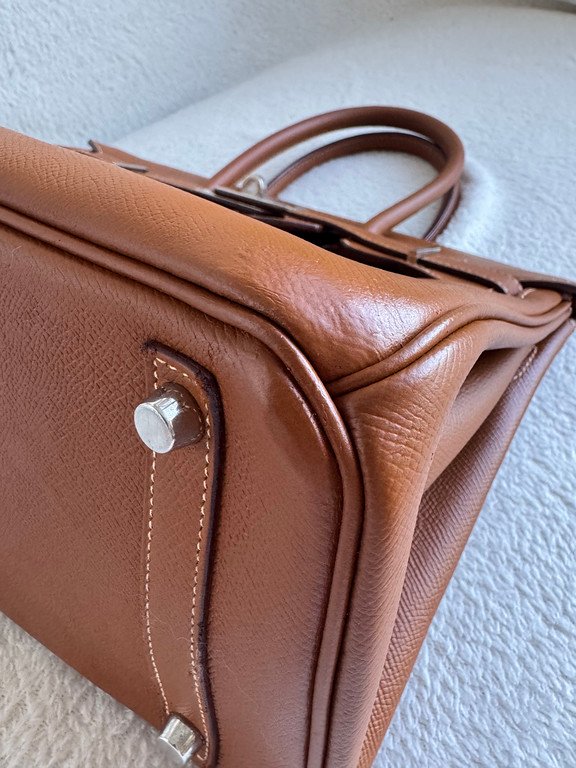 HERMES Gold Epsom Birkin 30 SHW - Image 10
