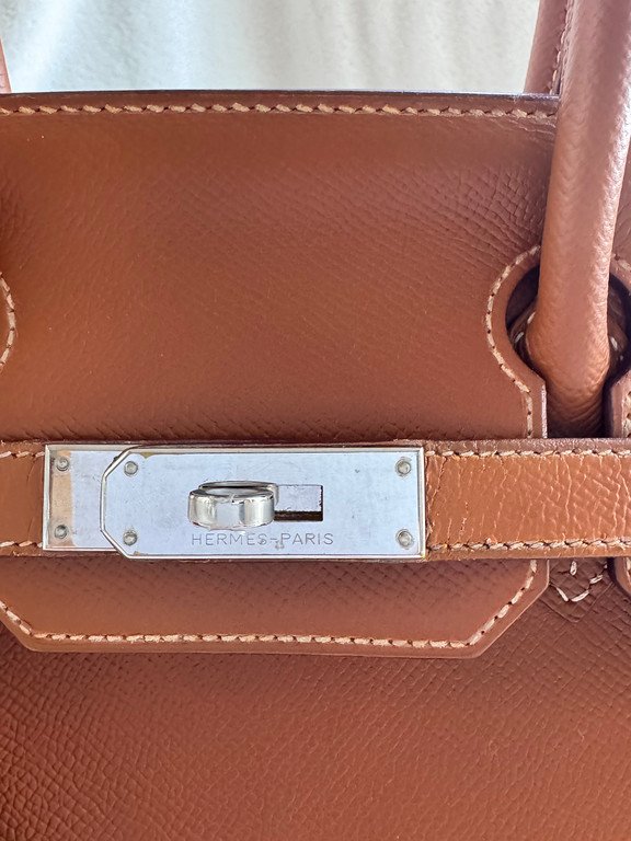 HERMES Gold Epsom Birkin 30 SHW - Image 25