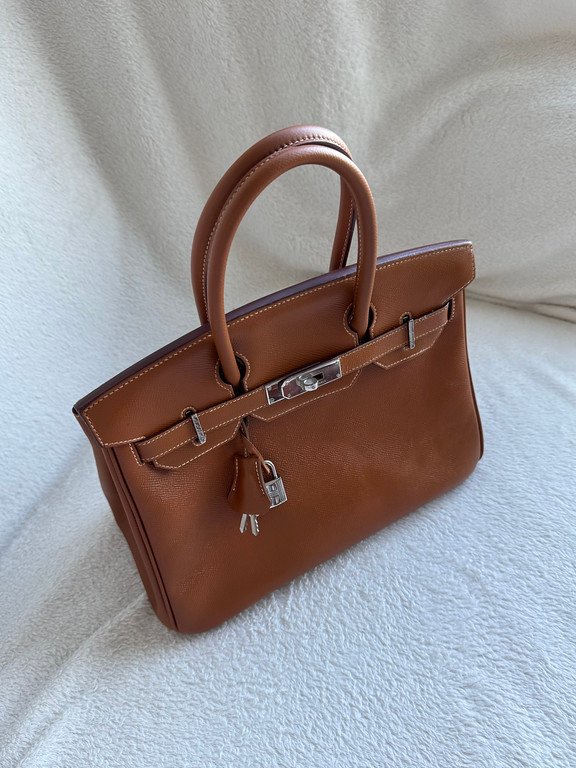 HERMES Gold Epsom Birkin 30 SHW - Image 26