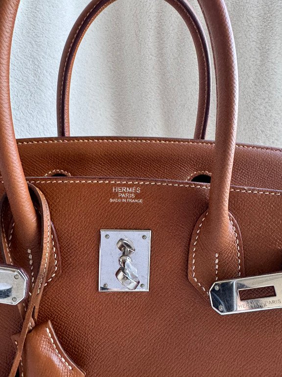 HERMES Gold Epsom Birkin 30 SHW - Image 27