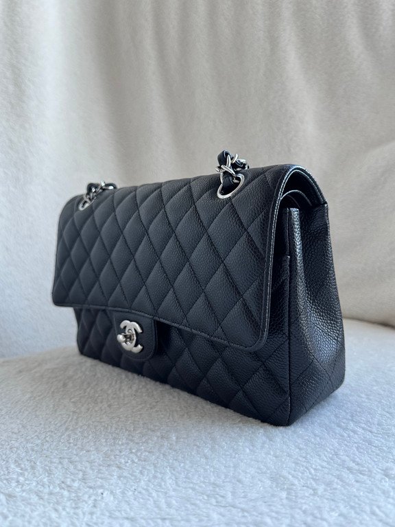CHANEL Black Caviar Classic Flap Medium SHW - Image 3