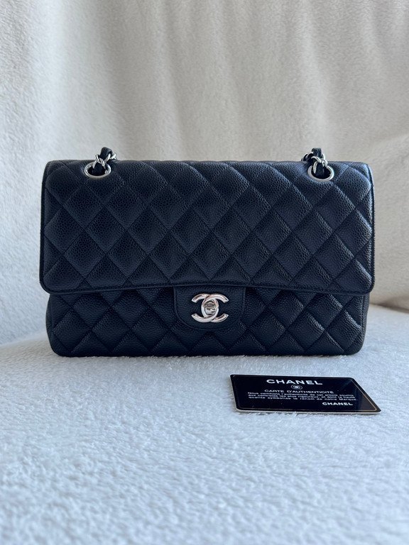 CHANEL Black Caviar Classic Flap Medium SHW - Image 22