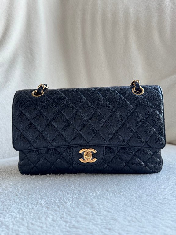 CHANEL Black Caviar Classic Flap Medium GHW - Image 15