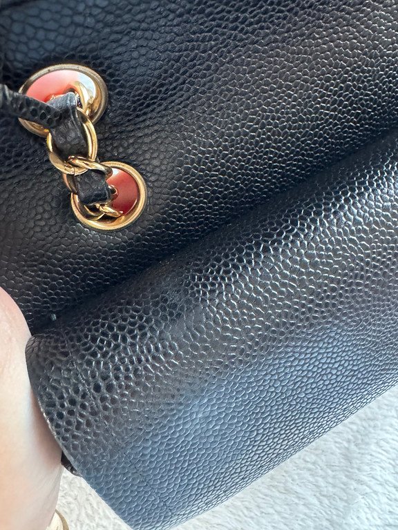 CHANEL Black Caviar Classic Flap Medium GHW - Image 5